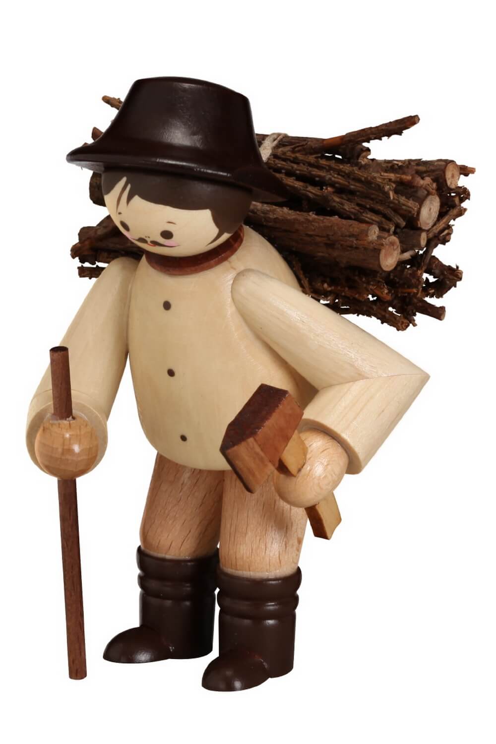 Reisigsammler, 12 cm, natur von Romy Thiel
