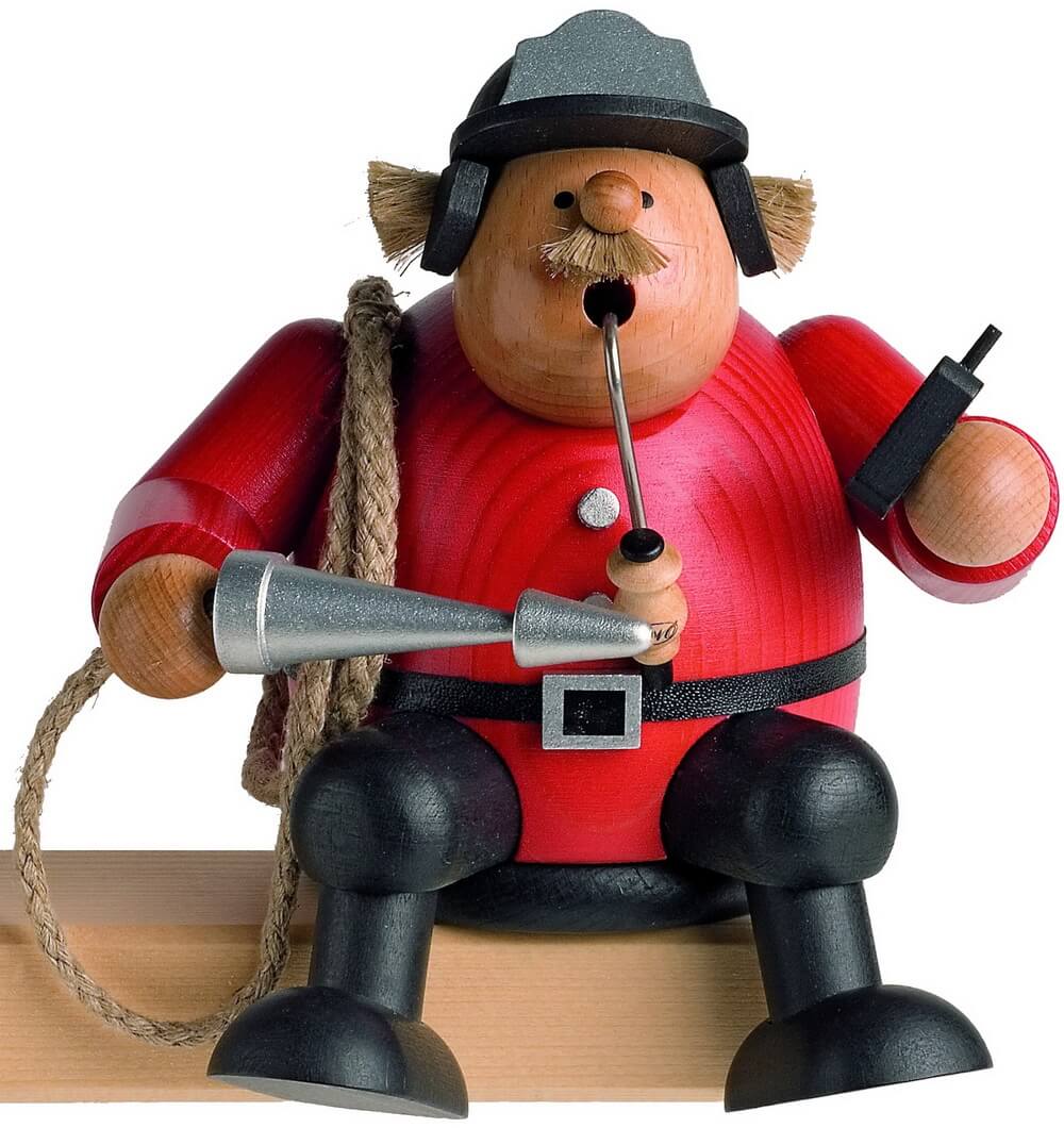 Räuchermännchen Kantenhocker Feuerwehrmann, 15 cm von KWO