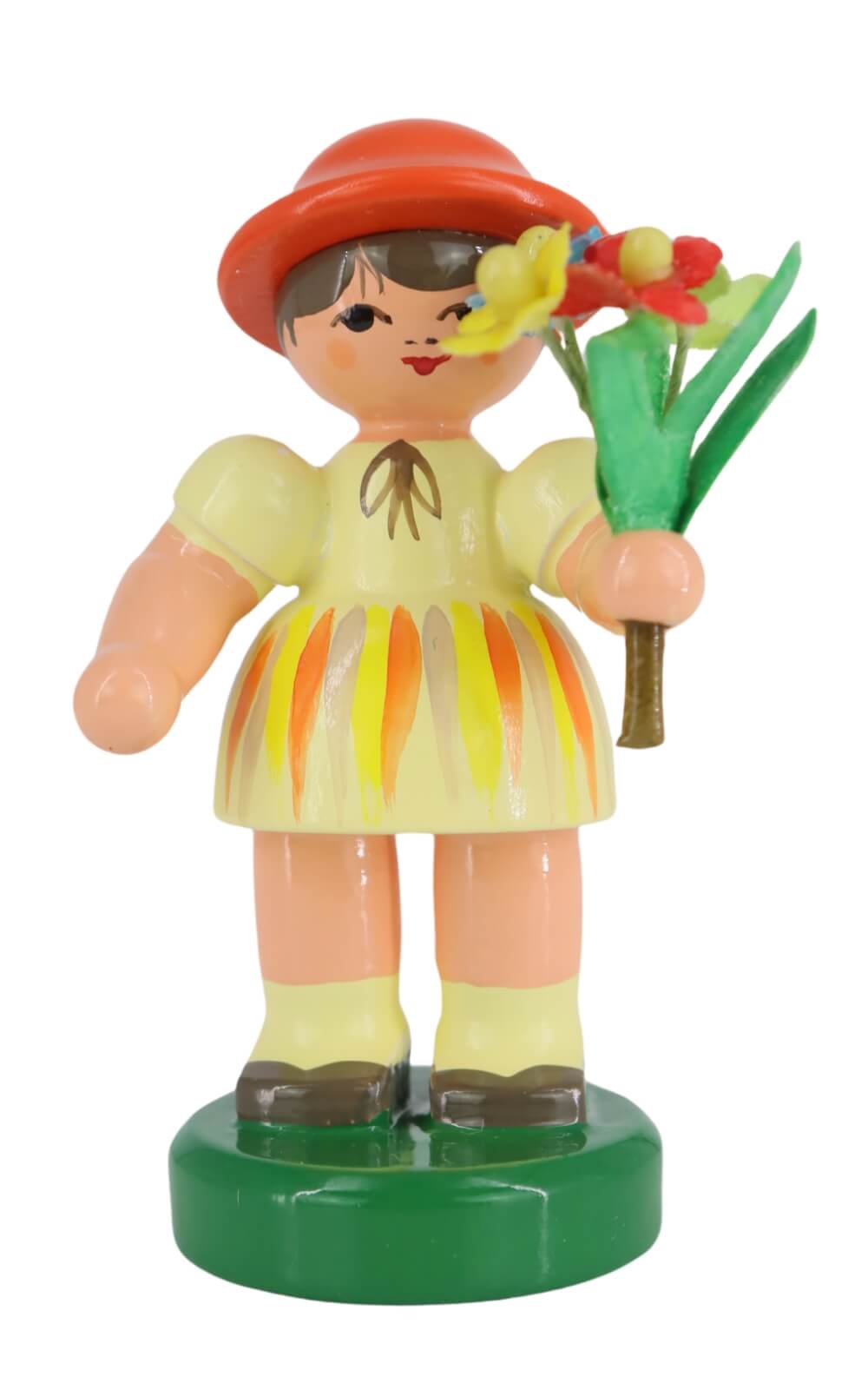Miniatur Blumenmädchen, hellgelb/orange von Figurenland Uhlig GmbH_1