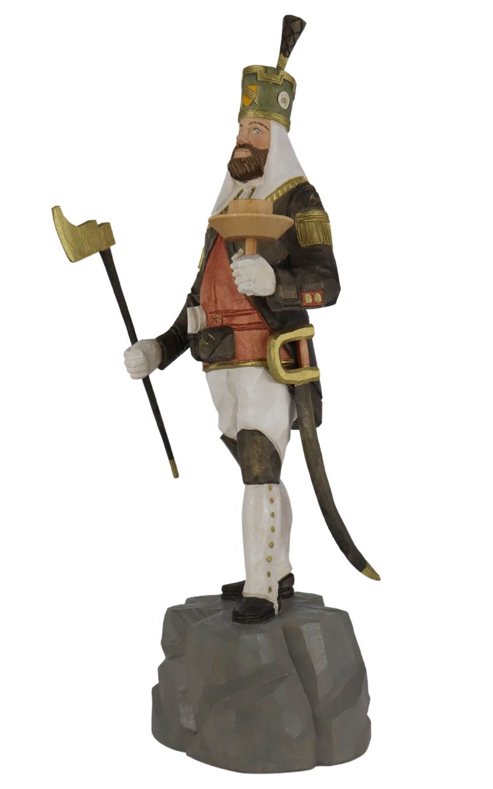 Freiberger Obersteiger, farbig, 20 cm von Schnitzkunst aus dem Erzgebirge_1