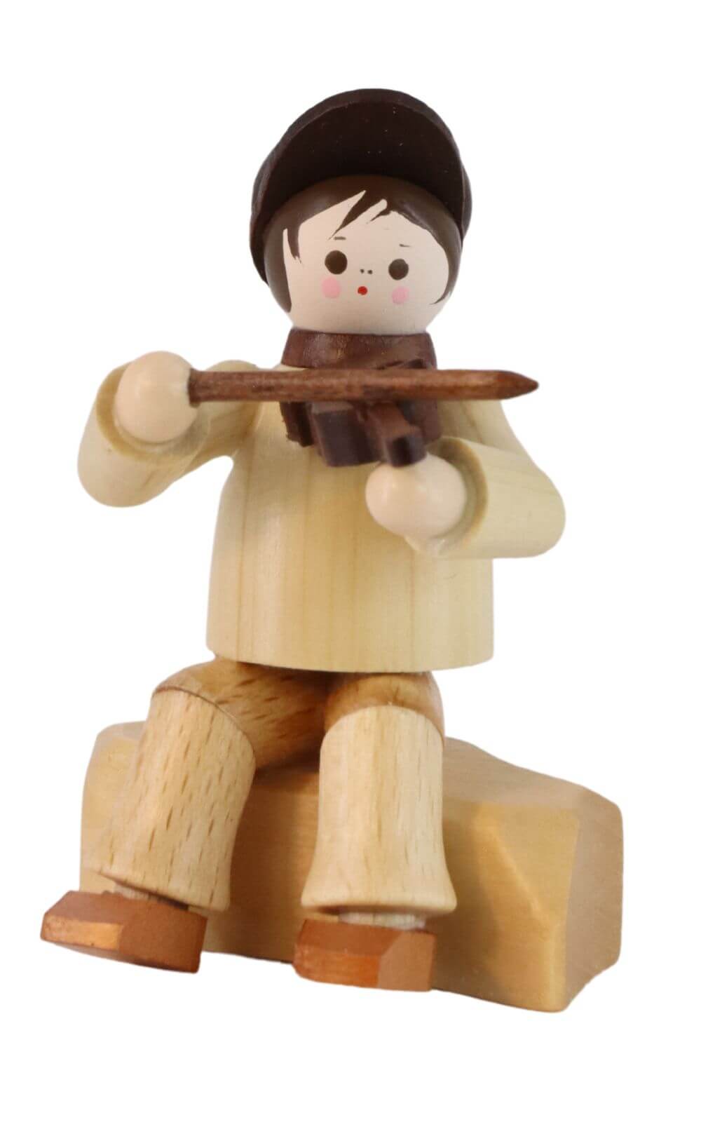 Miniatur Geigenspieler, sitzend, 6 cm von Romy Thiel