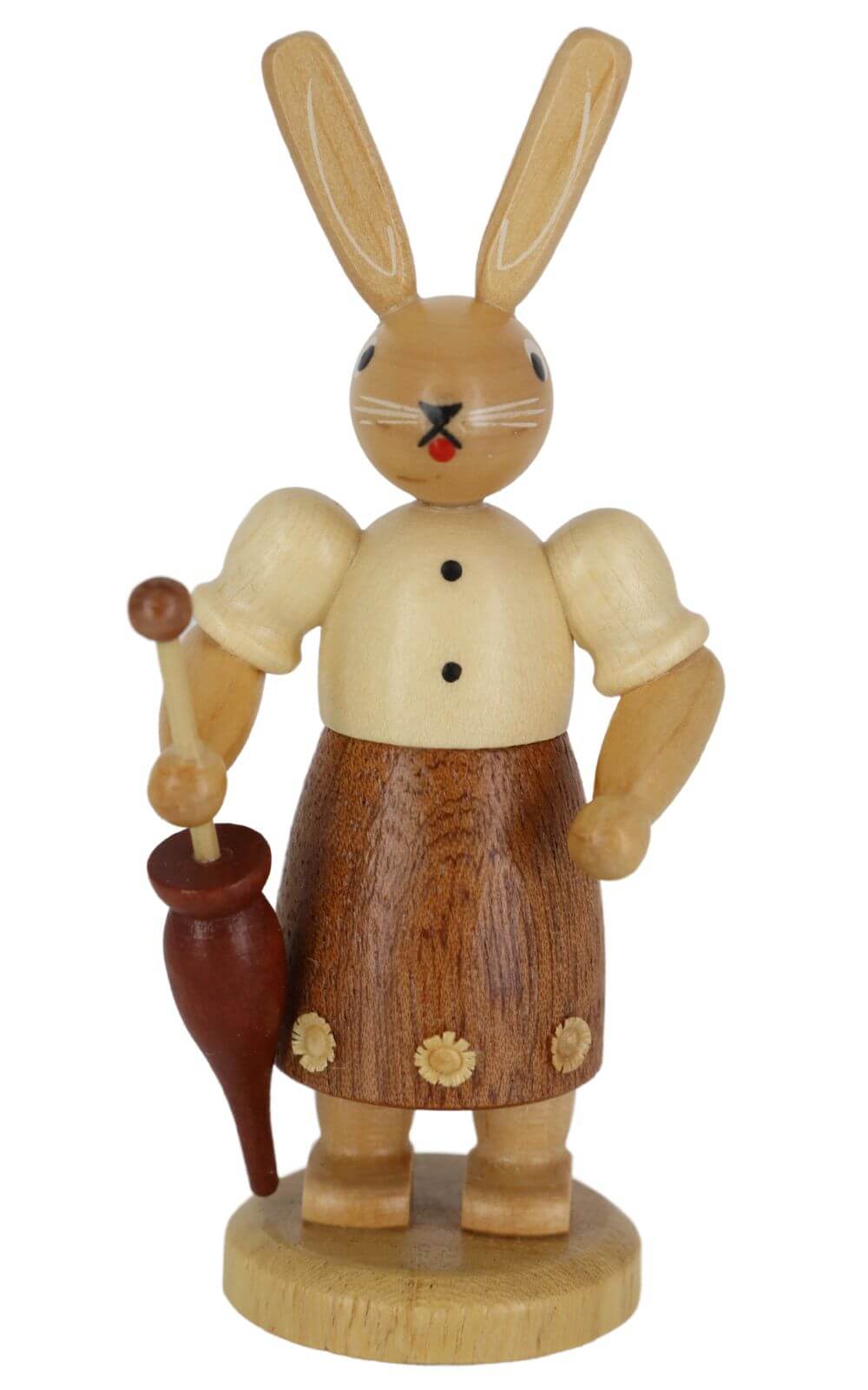 Osterhase - Hasenfrau mit Regenschirm, natur, 11 cm von Müller Kleinkunst