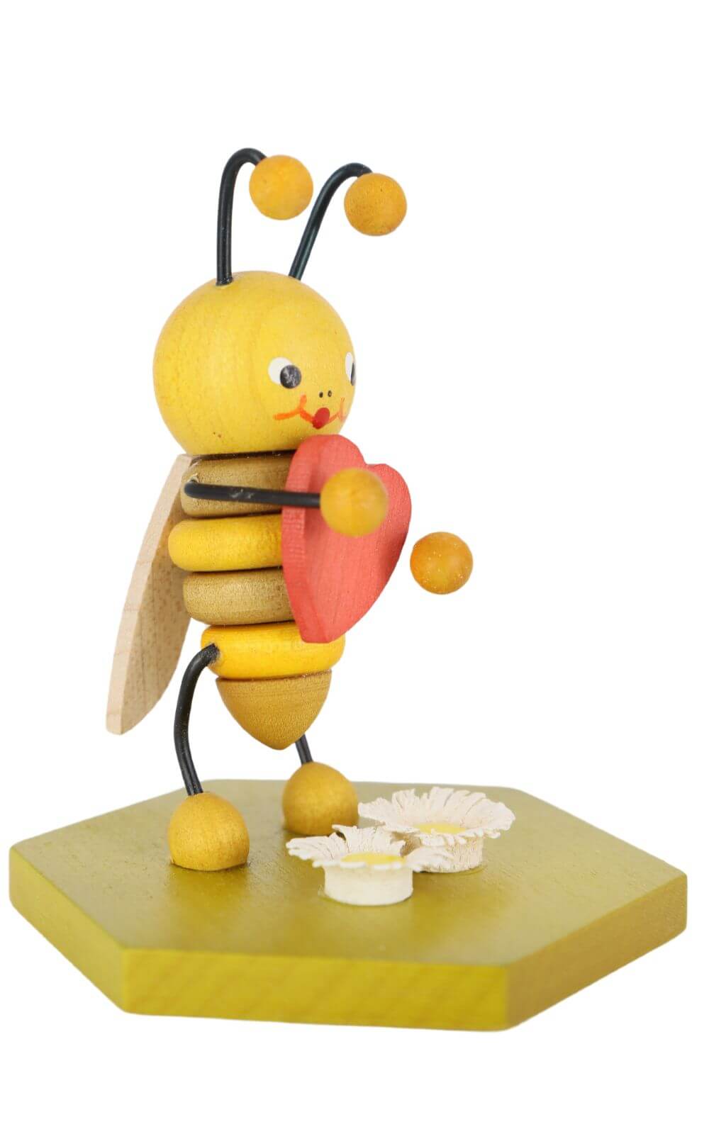 Miniatur Biene mit Herz, 8 cm, farbig von Ralf Zenker_2