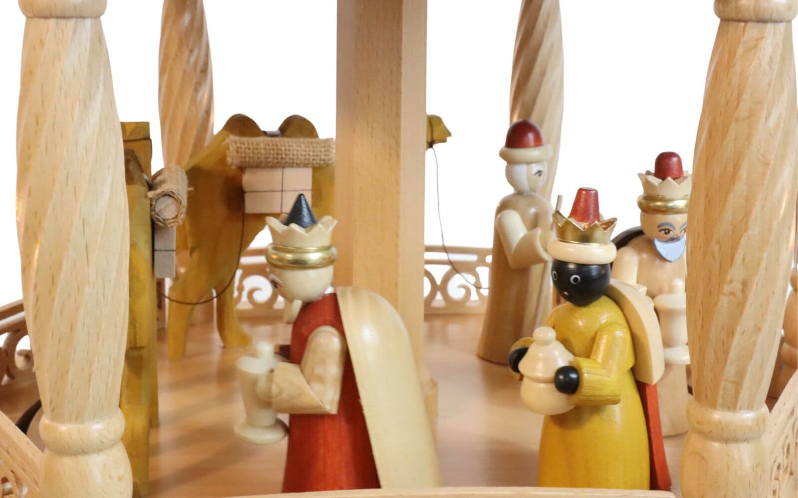 Weihnachtspyramide mit Heiliger Geschichte, 5 - stöckig, elektrisch von Richard Glässer_3