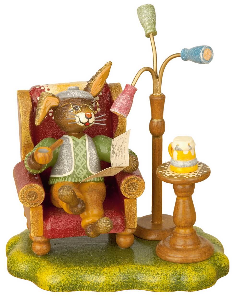 Osterhase Opa, 10 cm von Hubrig Volkskunst