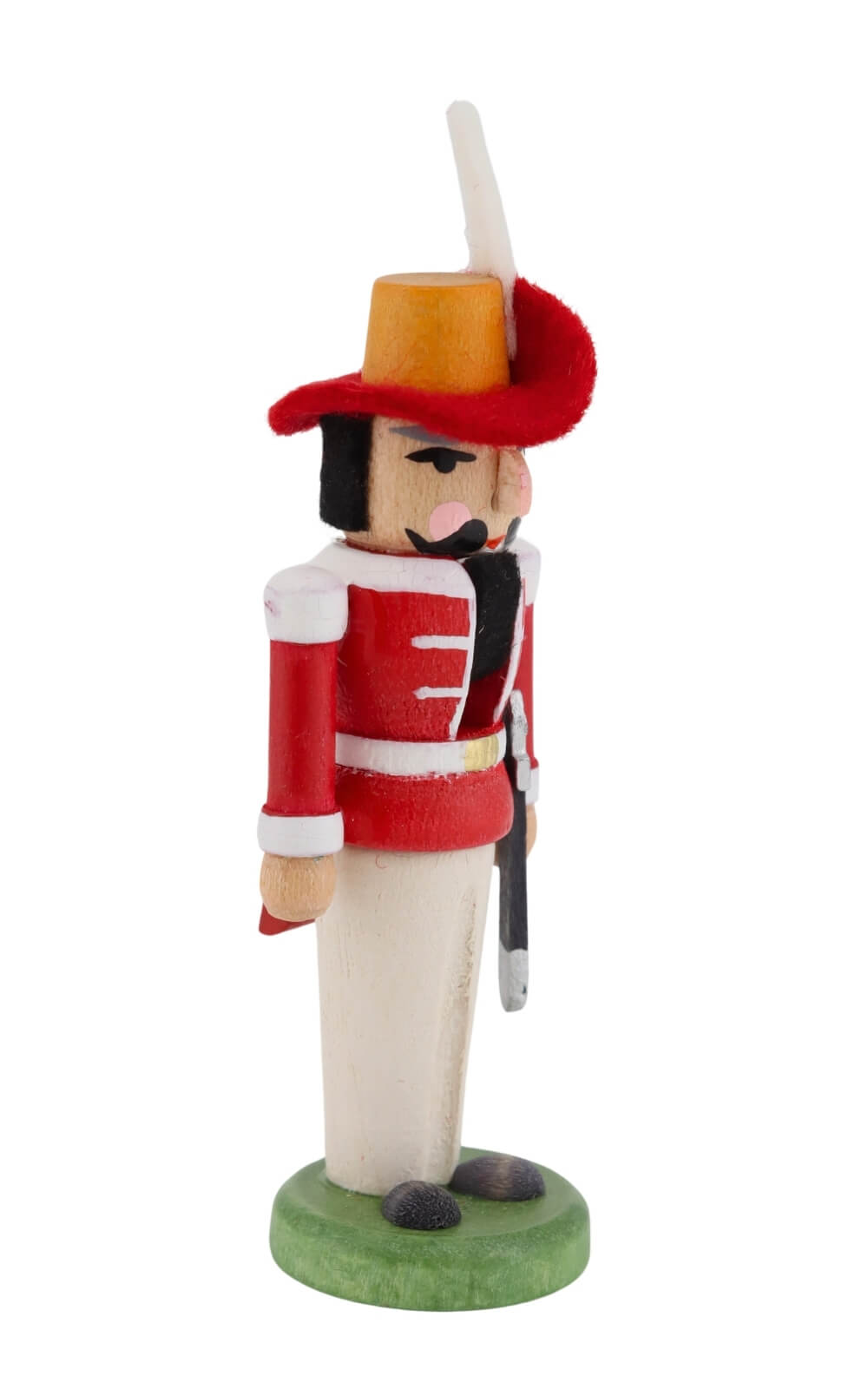 Miniatur Nussknacker Musketier, rot, 8 cm von SEIFFEN.COM3