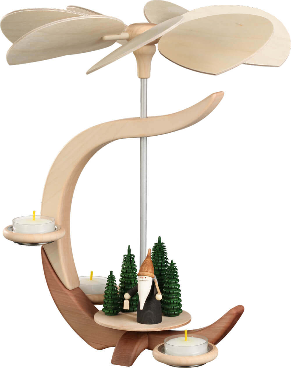 Weihnachtspyramide mit Bergwichtel, C-Form von Seiffener Volkskunst eG