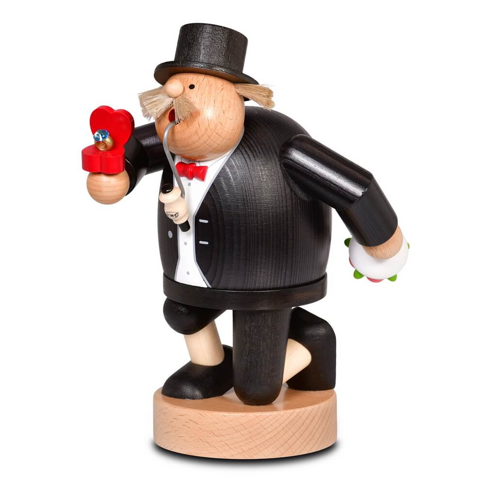 Räuchermännchen Rosenkavalier, 20 cm von KWO, Made in Germany_3