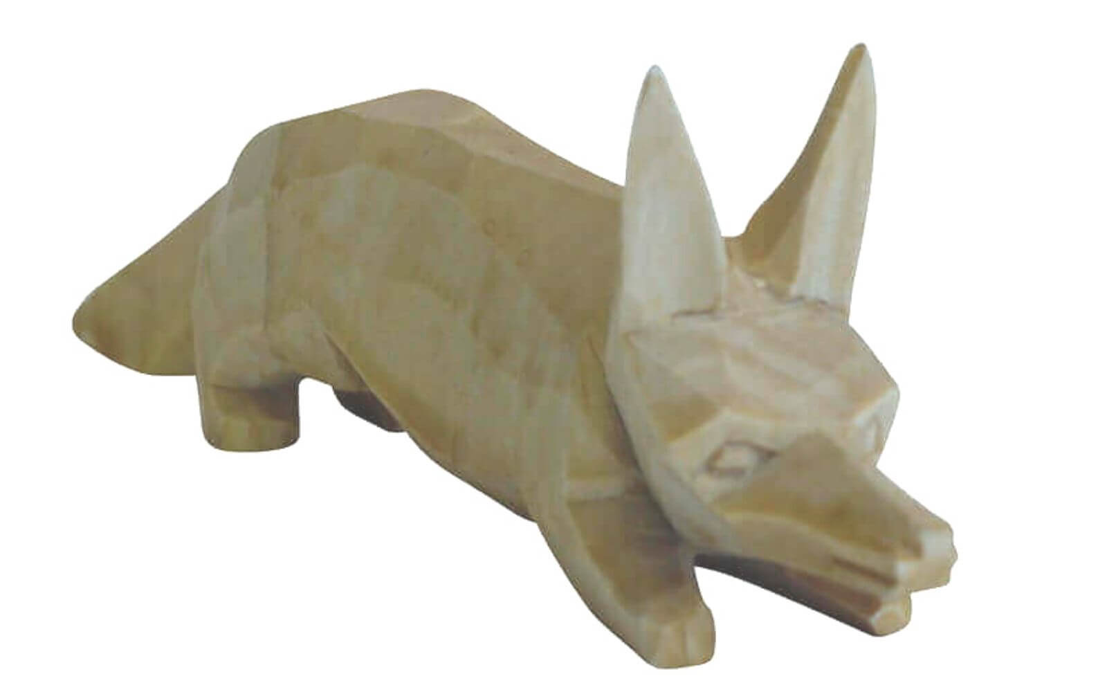 Fuchs, geschnitzt, 12 cm von SEIFFEN.COM