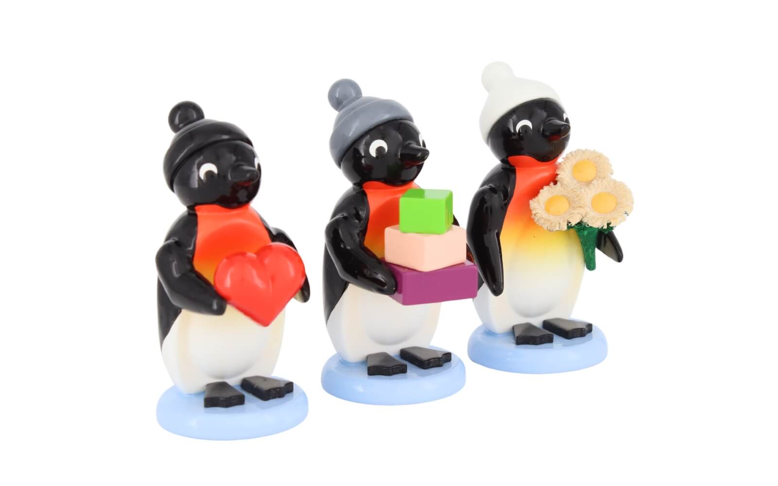 Pinguine - Gratulanten, 3-teilig, 5 cm, farbig von SEIFFEN.COM_3