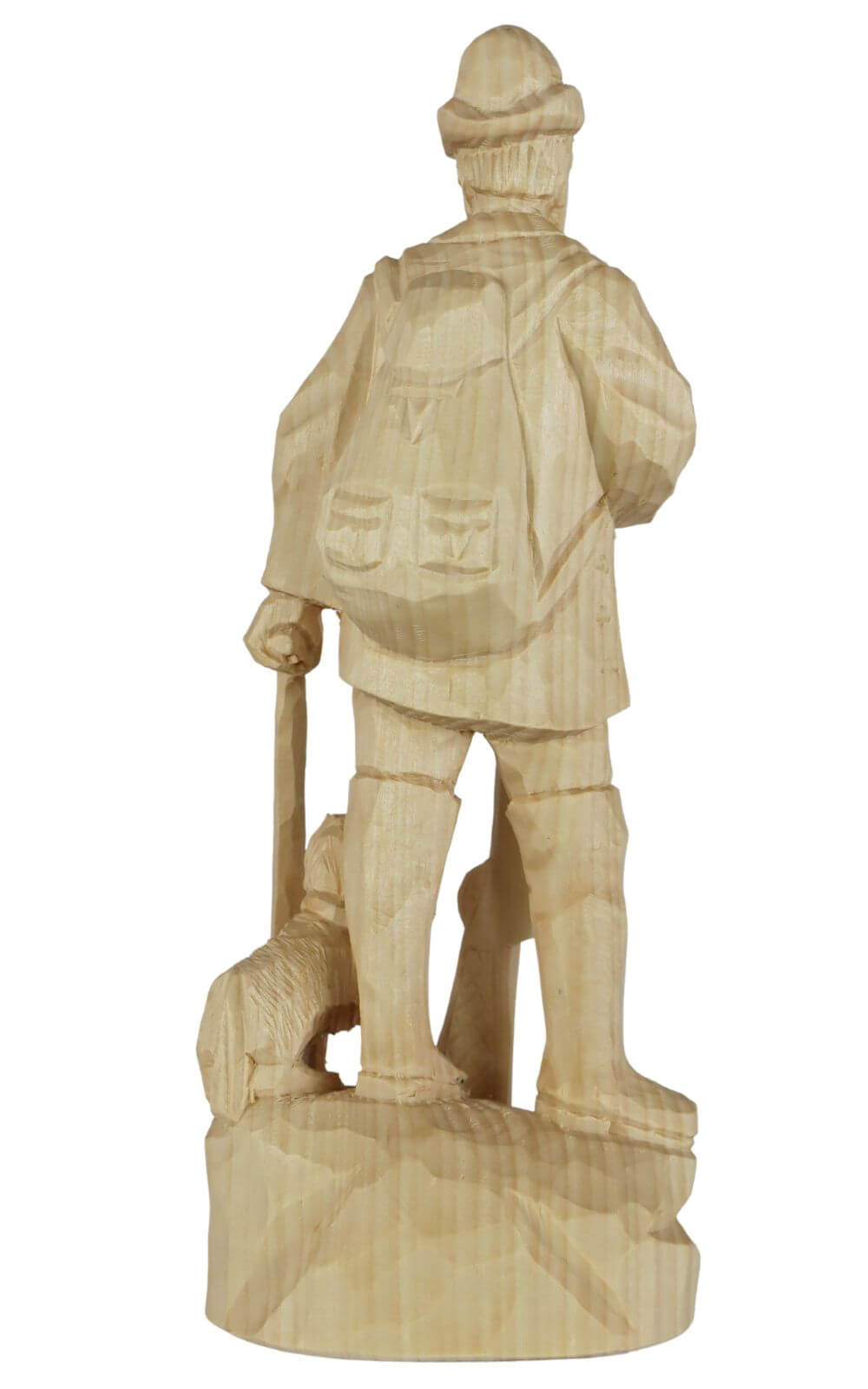 Stülpner Karl mit Hund, 16 cm, natur von Schnitzkunst aus dem Erzgebirge_2