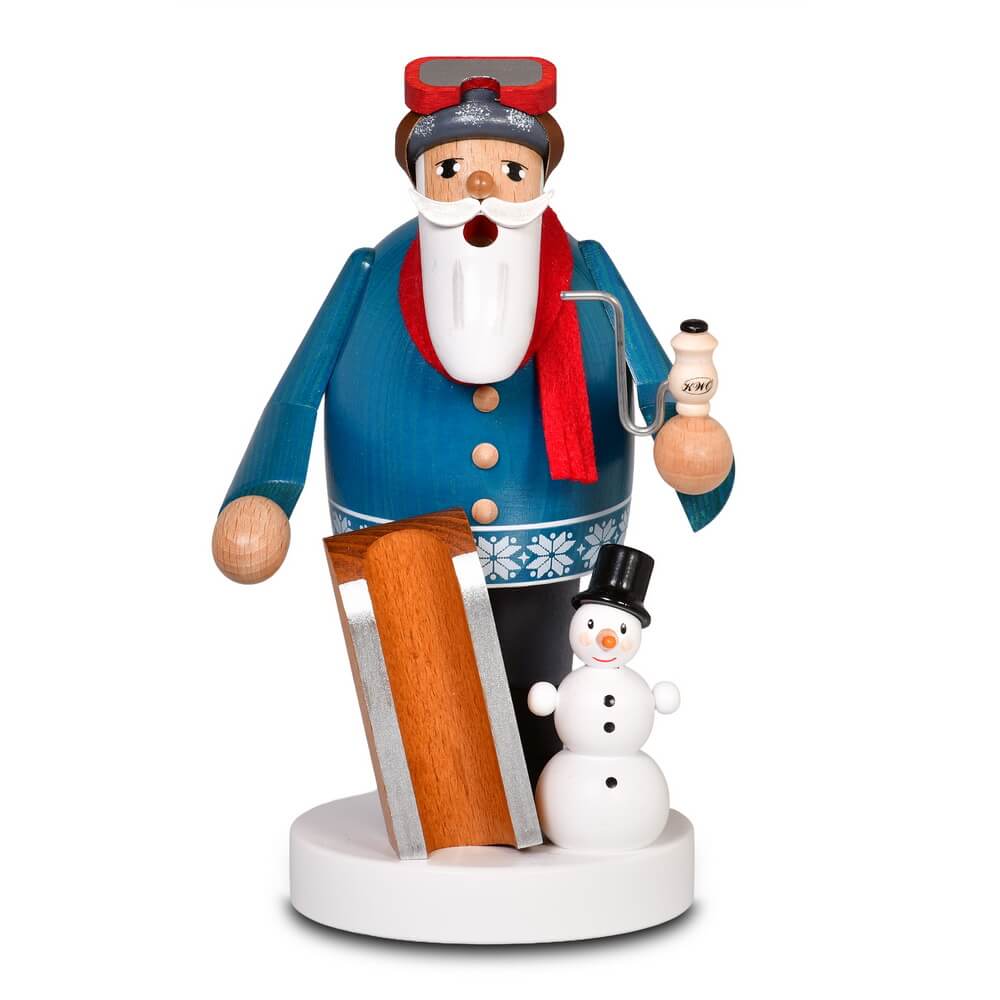 Räuchermännchen Kufenkönig, 18 cm von KWO, Made in Germany