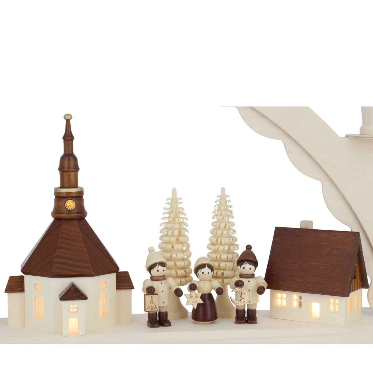 Schwibbogen Seiffener Dorf mit Romy Thiel Kinder, LED, 50 cm von SEIFFEN.COM_3