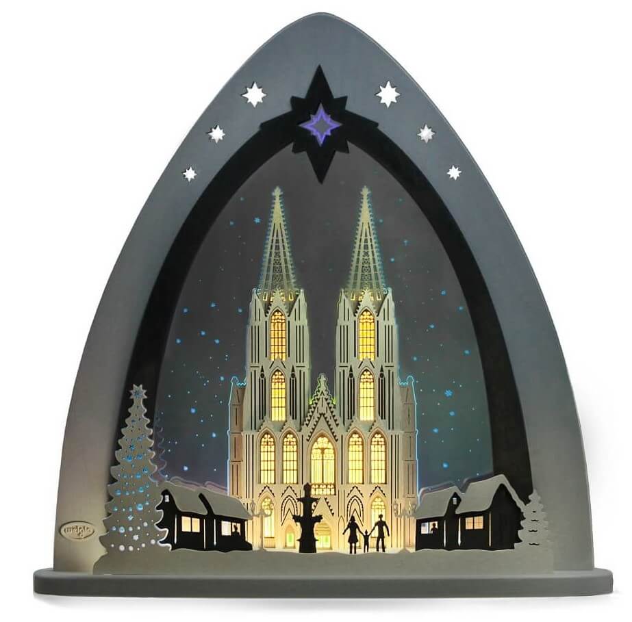 LED Schwibbogen - Lichterspitze Kölner Dom von Weigla