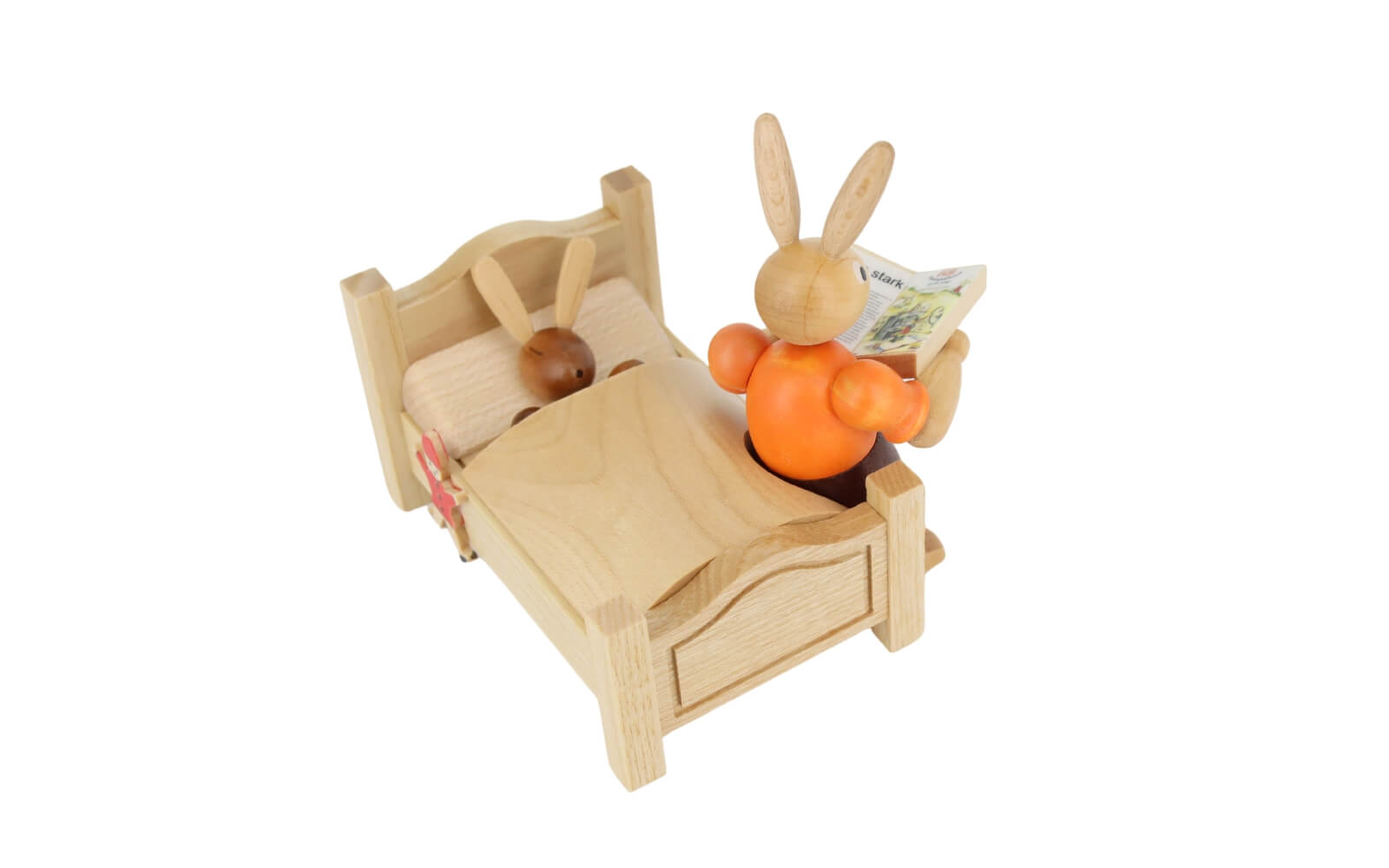Osterhase - Mutter erzählt Gute-Nacht-Geschichte, 10 cm, natur von Müller Kleinkunst_2