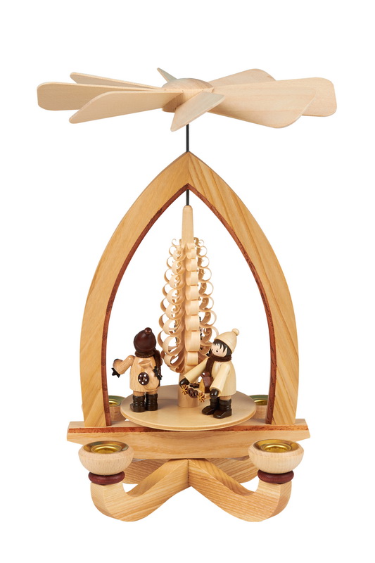 Weihnachtspyramide Striezelkinder, 28 cm von Heinz Lorenz