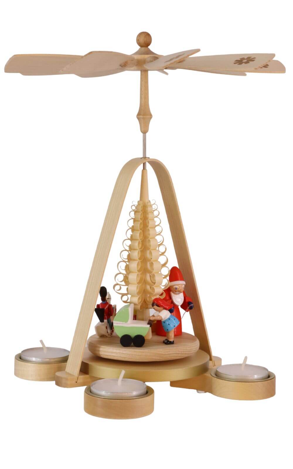 Weihnachtspyramide mit Bescherung, 28 cm von Richard Glässer_1