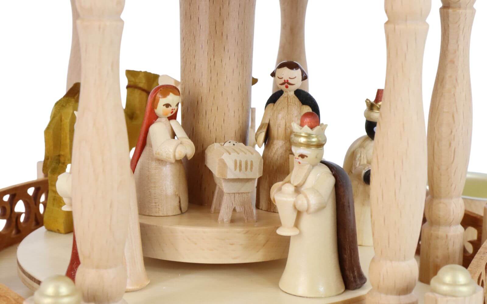 Weihnachtspyramide Christi Geburt, 3 – stöckig, 46 cm von Richard Glässer_3