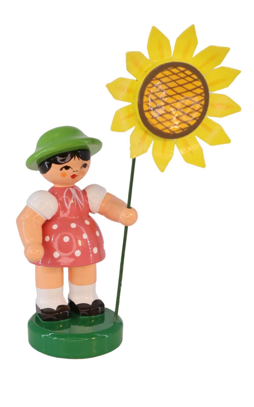 Blumenmädchen Amelia mit gelber Blume, 10 cm von Figurenland Uhlig GmbH