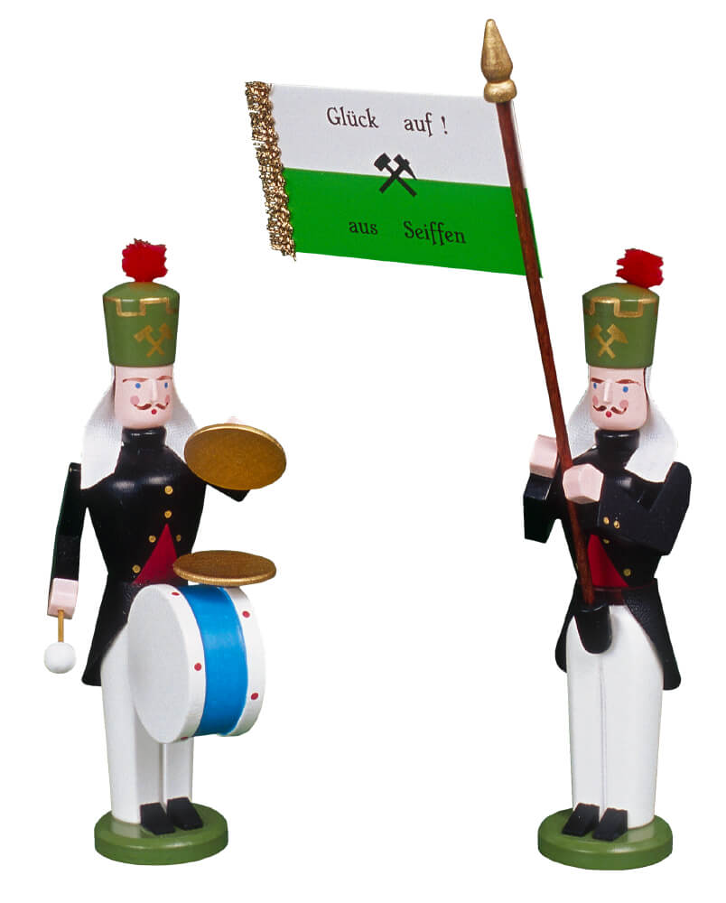 Bergmänner Fahnenträger und Pauker von Eckert