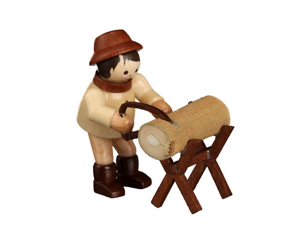 Waldmann mit Sägebock, mini von Romy Thiel