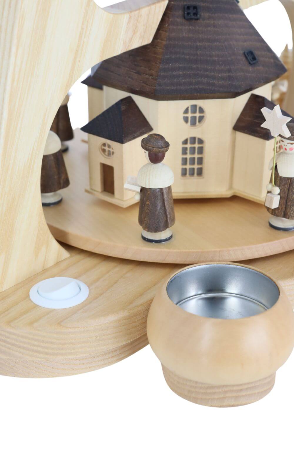 LED Weihnachtspyramide Seiffener Kirche, 36 cm von Müller Kleinkunst_2