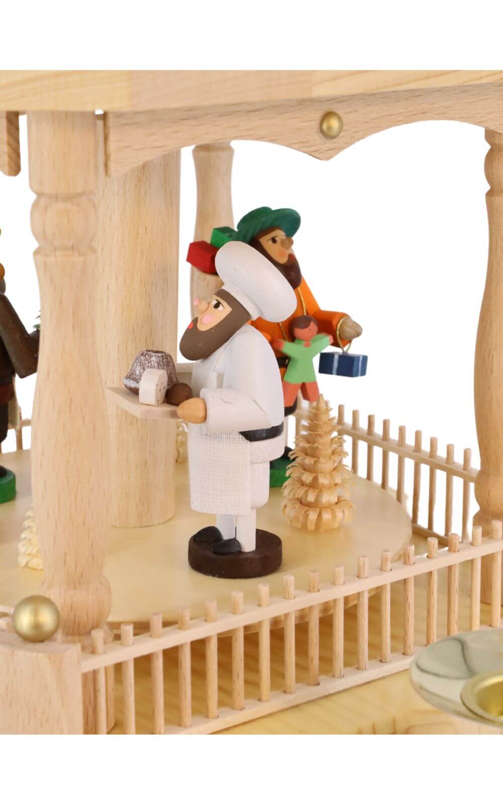 Weihnachtspyramide mit Erzgebirgsmotiven, 54 cm, 3 - stöckig von Richard Glässer_1