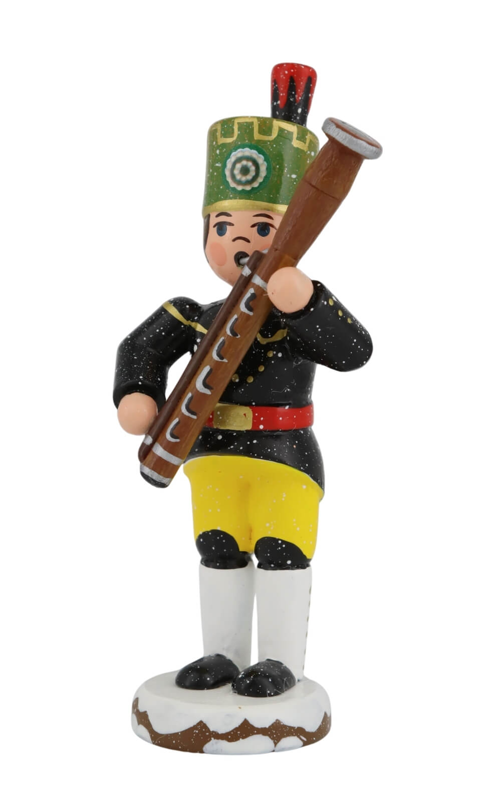 Miniatur Winterkind Bergmann mit Fagott, 9 cm von Hubrig Volkskunst_3