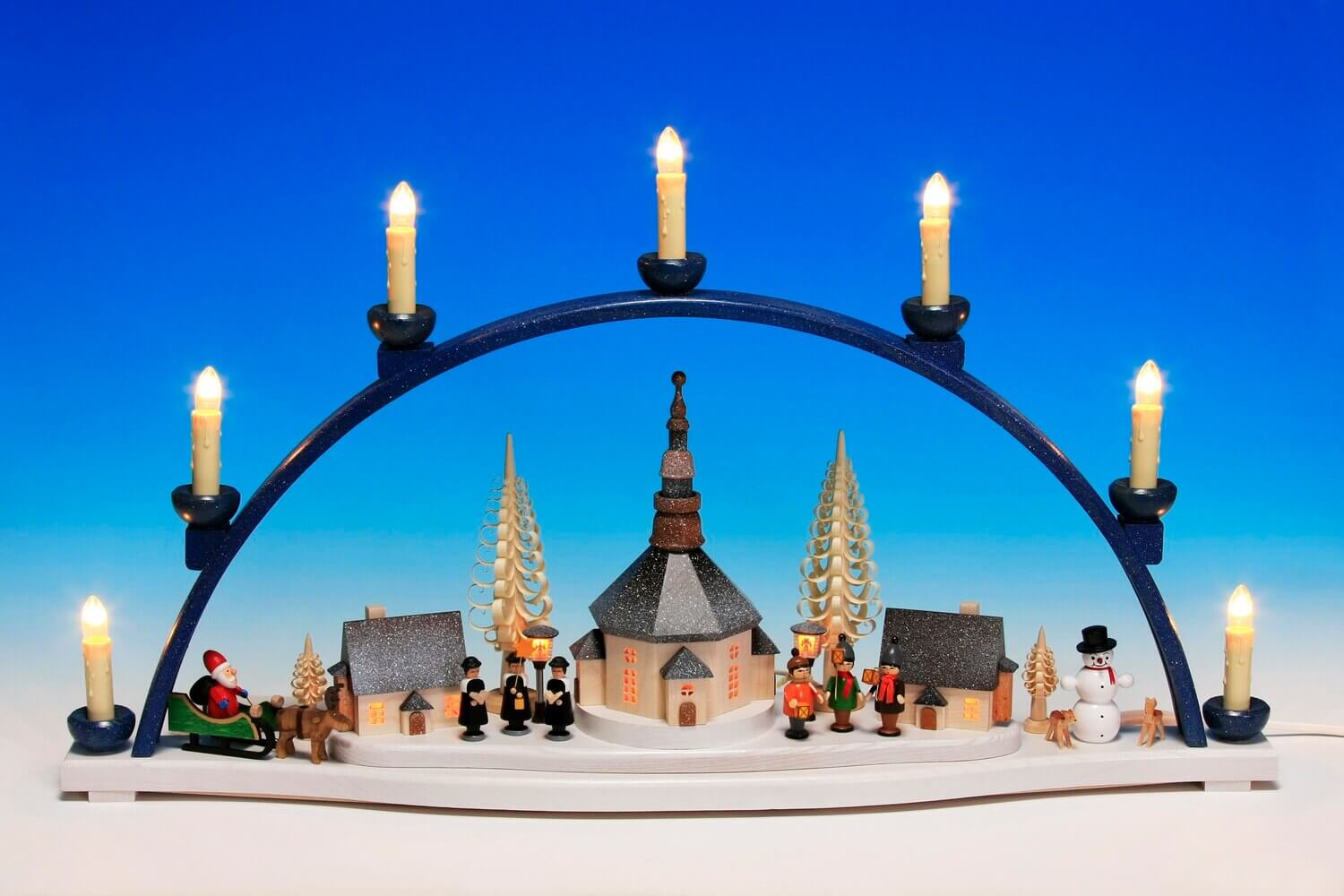 Schwibbogen Seiffener Weihnachtslandschaft, 67 cm von Knuth Neuber_2