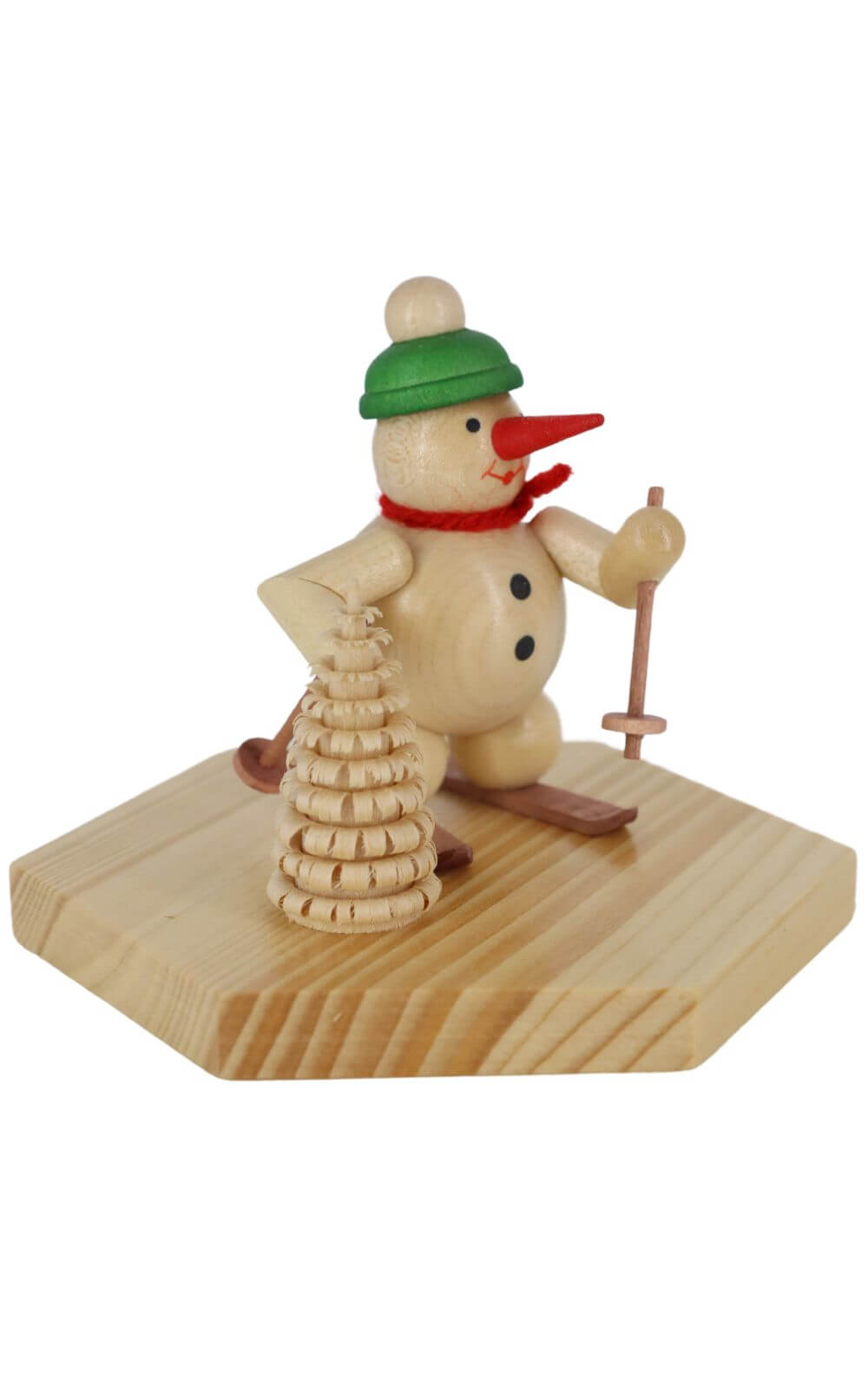 Miniatur Schneemann Skifahrer, 8 cm, farbig von Ralf Zenker_1