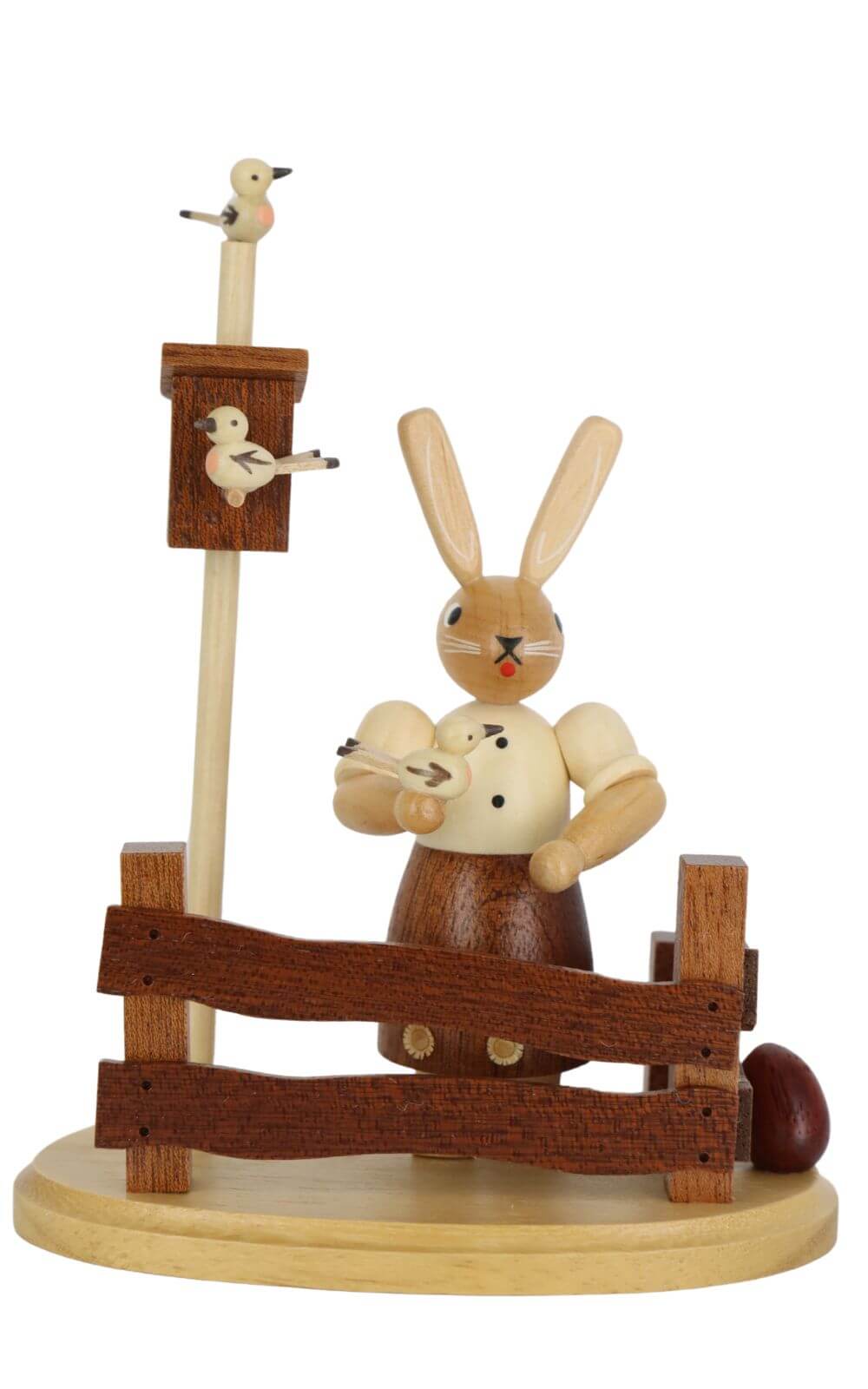 Osterhase - Häsin am Gartenzaun, natur von Müller Kleinkunst_1