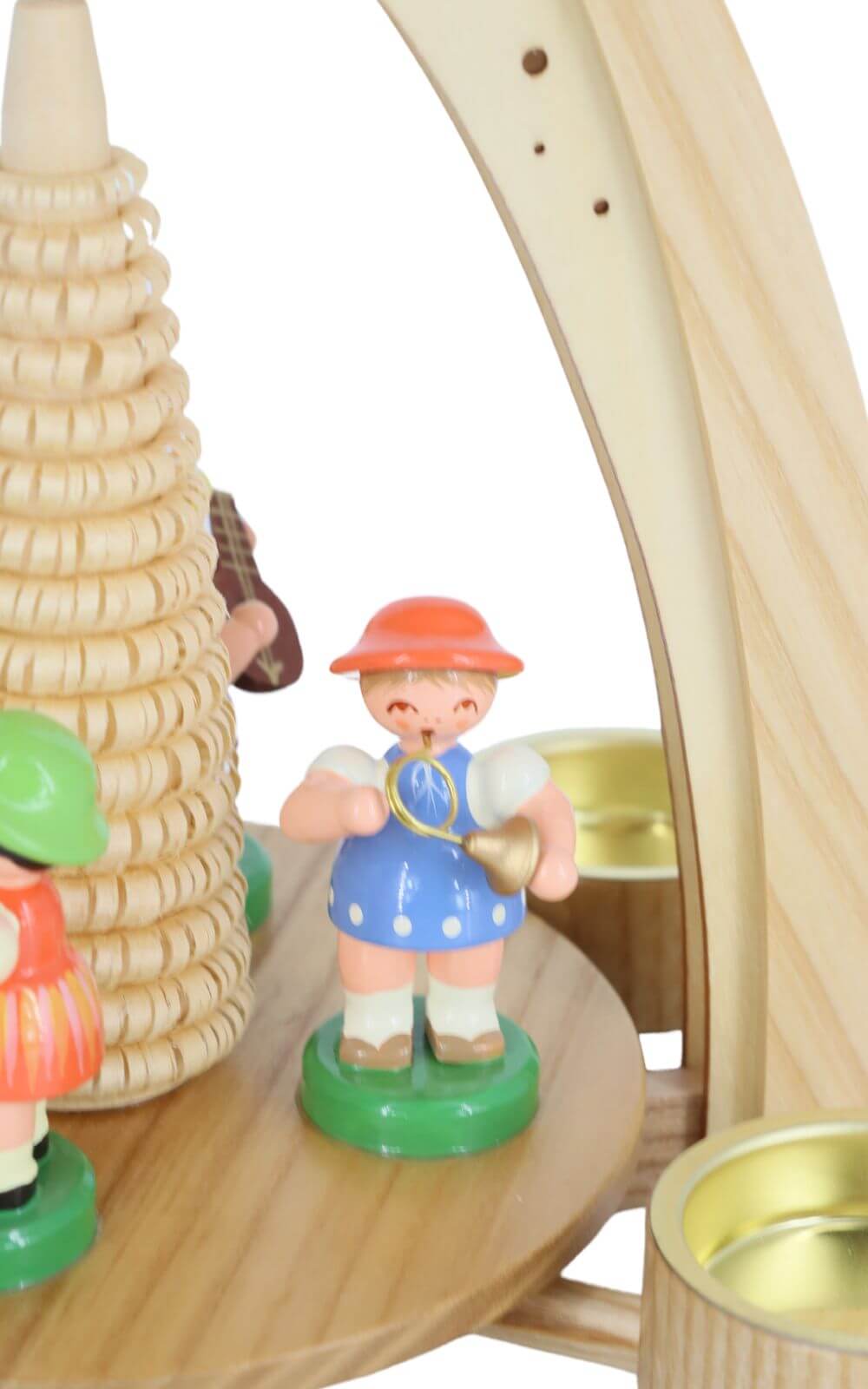 Frühlingspyramide mit 4 Instrumentenkinder, 27 cm von Figurenland Uhlig GmbH_3