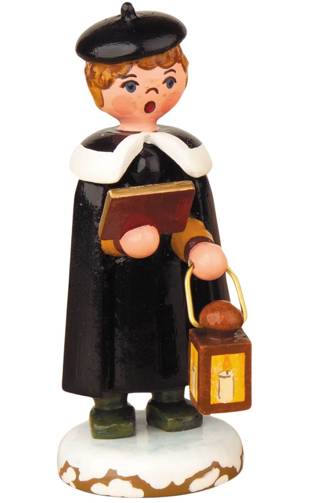 Miniatur Kurrendejunge mit Laterne von Hubrig Volkskunst