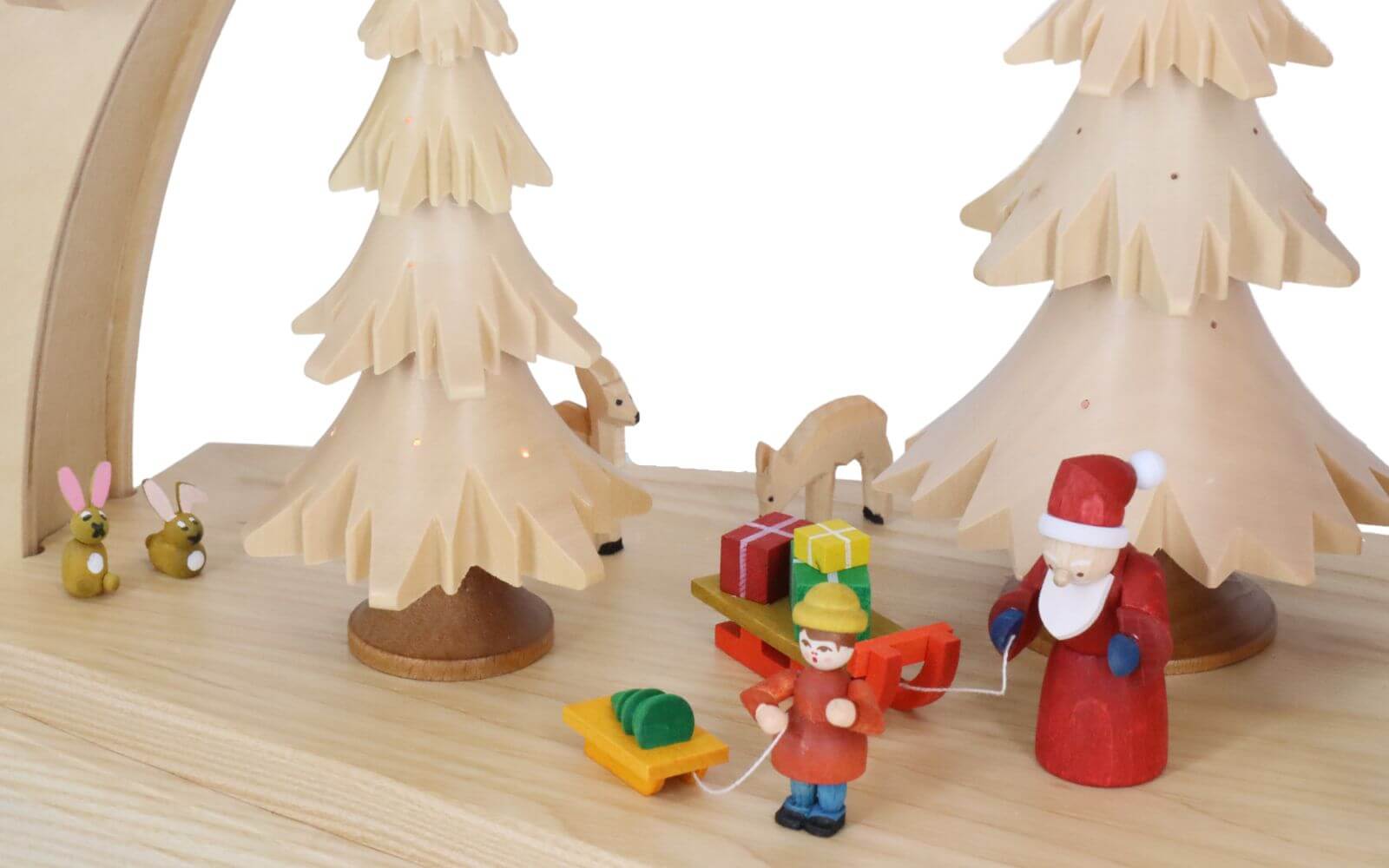 Schwibbogen Weihnachtswald mit Adventshaus, 80 cm von Richard Glässer_3
