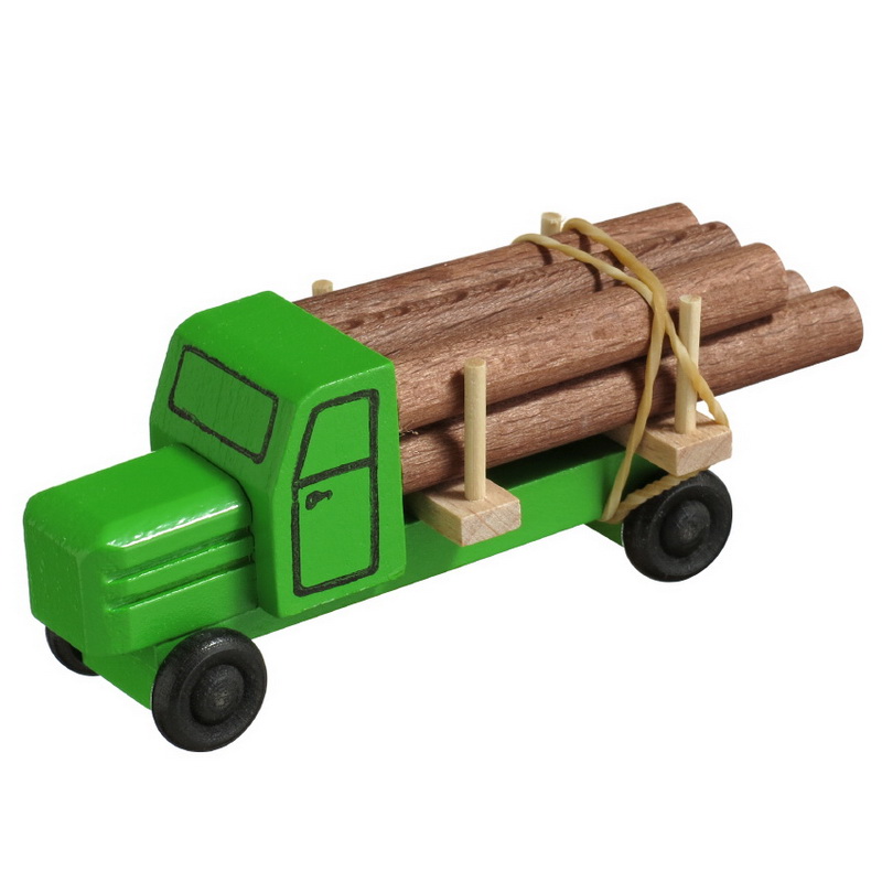 Holzspielzeug LKW Holztransporter, farbig von Robbi Weber