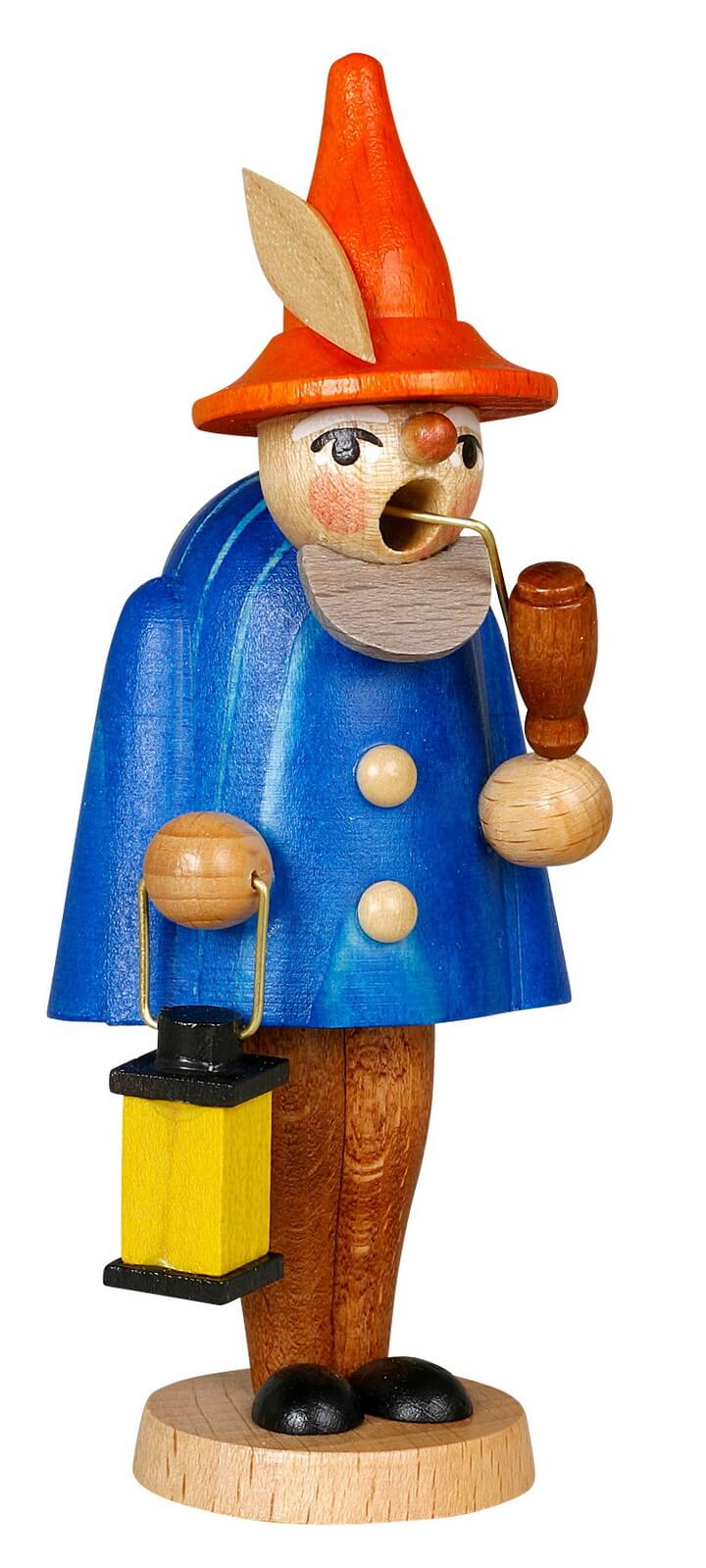 Räuchermännchen Wichtel, blau, 11 cm von Jan Stephani
