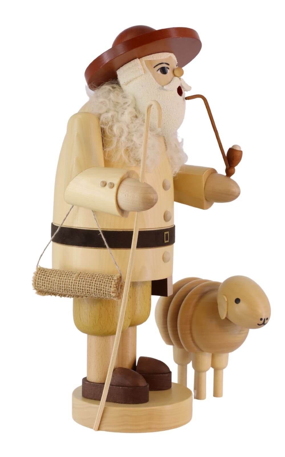 Räuchermännchen Schäfer mit Schaf, 34 cm von Richard Glässer_Bild1