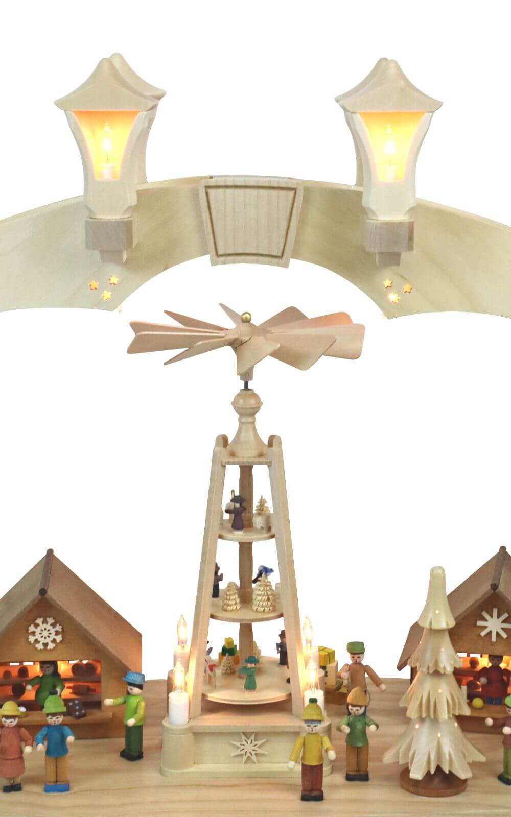 Schwibbogen Weihnachtsmarkt, 80 cm von Richard Glässer_5