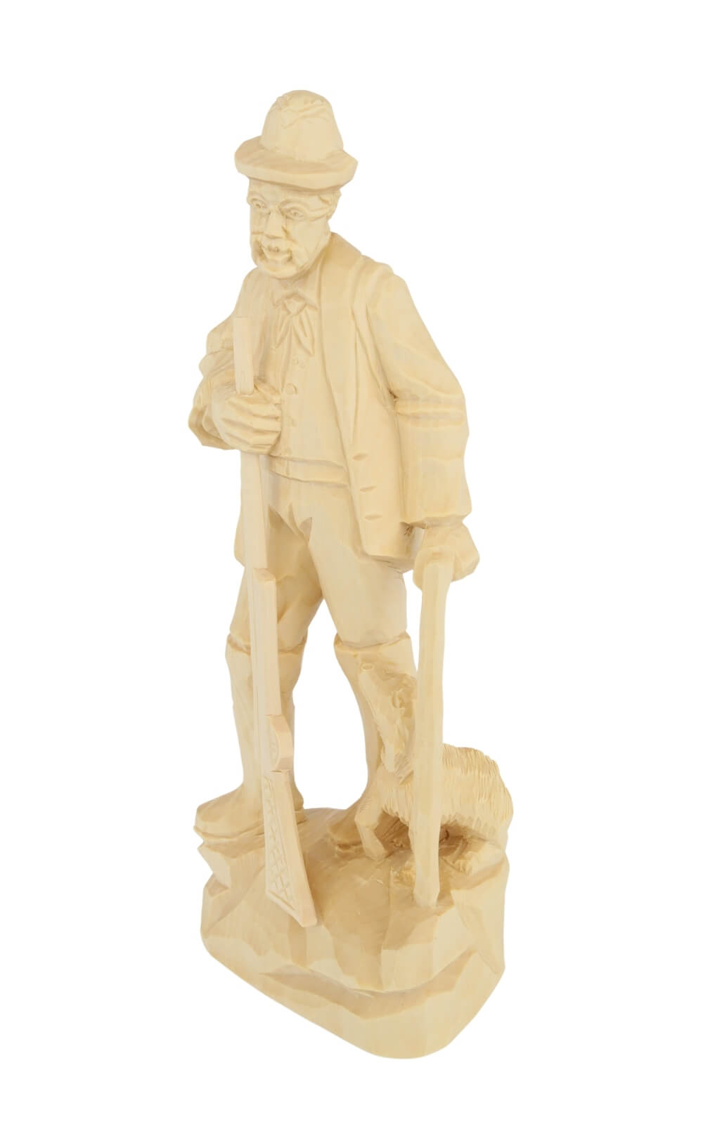 Stülpner Karl mit Hund, 25 cm, natur von Schnitzkunst aus dem Erzgebirge2