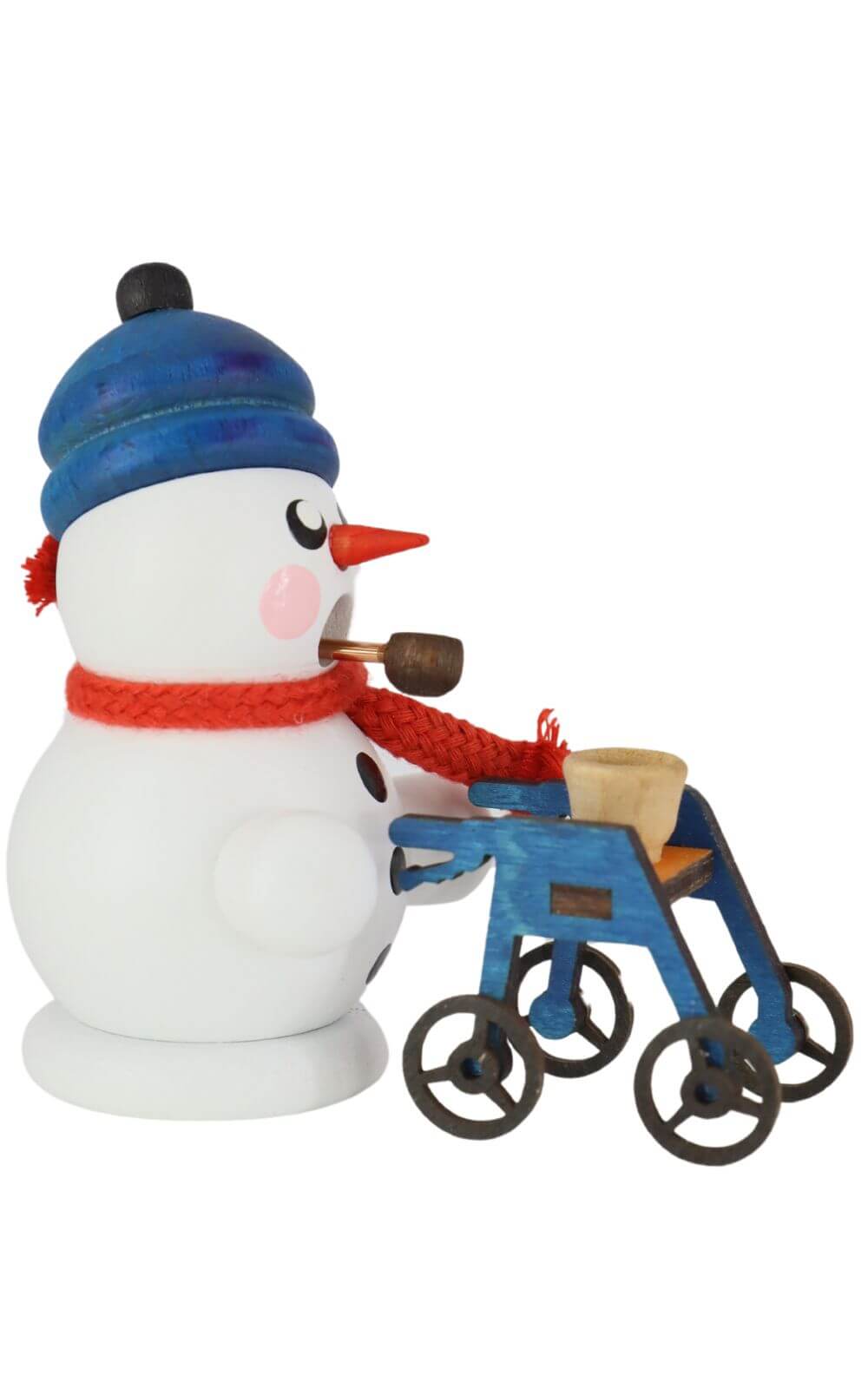 Räuchermann Schneemann Rollator Rolli, farbig von Gerd Hofmann_2