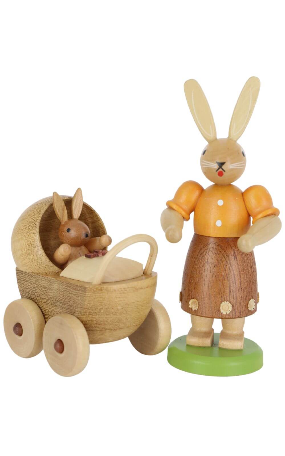 Osterhase Mutter mit Kinderwagen von Müller Kleinkunst_1