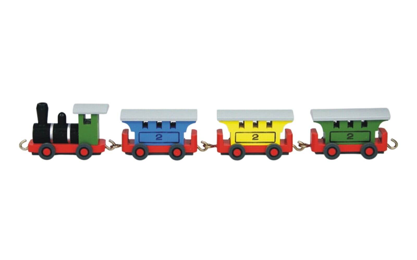 Holzspielzeug - Eisenbahn, farbig, 26 cm von Stephan Kaden