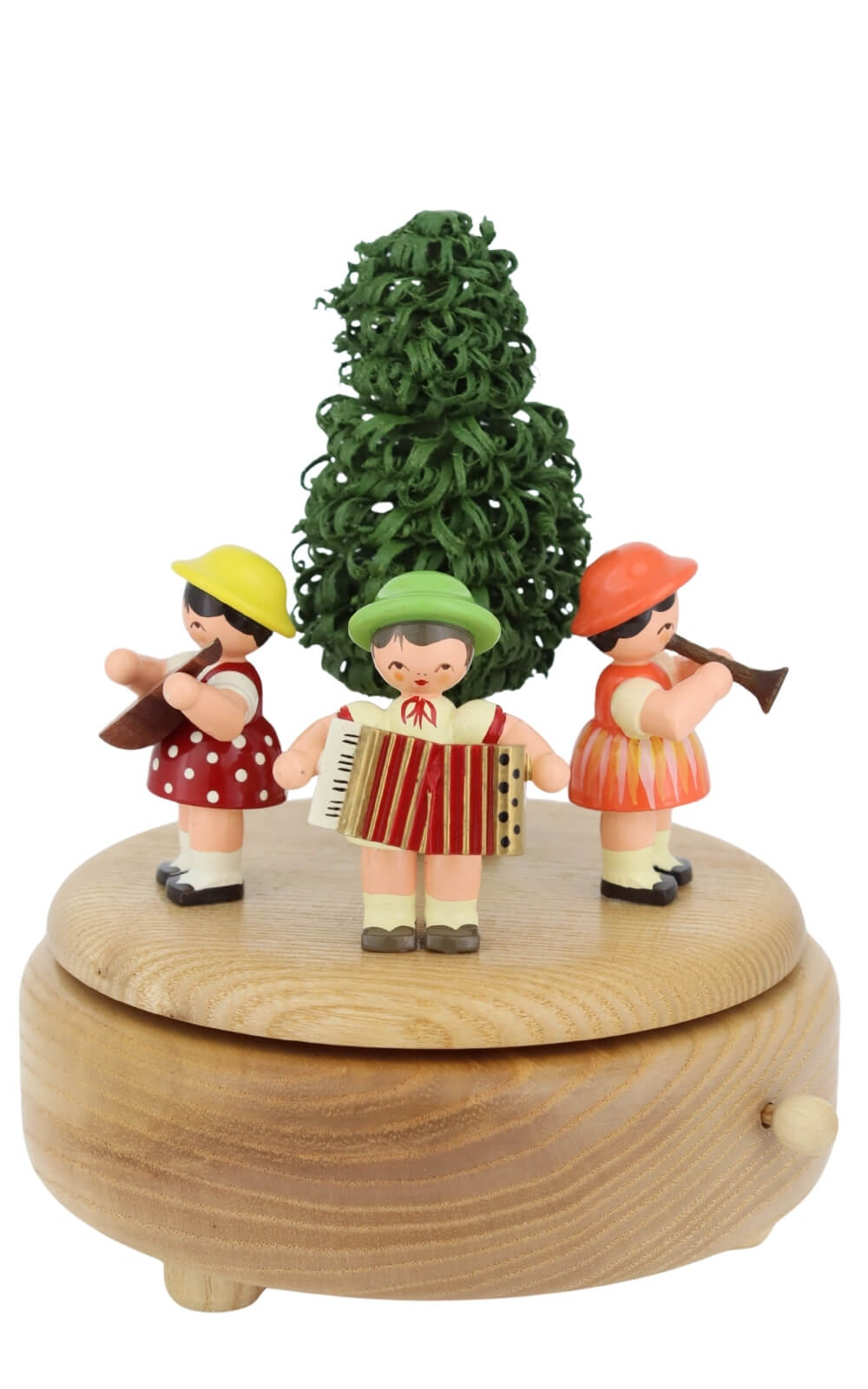 Spieluhr mit Instrumentenkindern, natur von Figurenland Uhlig GmbH_1