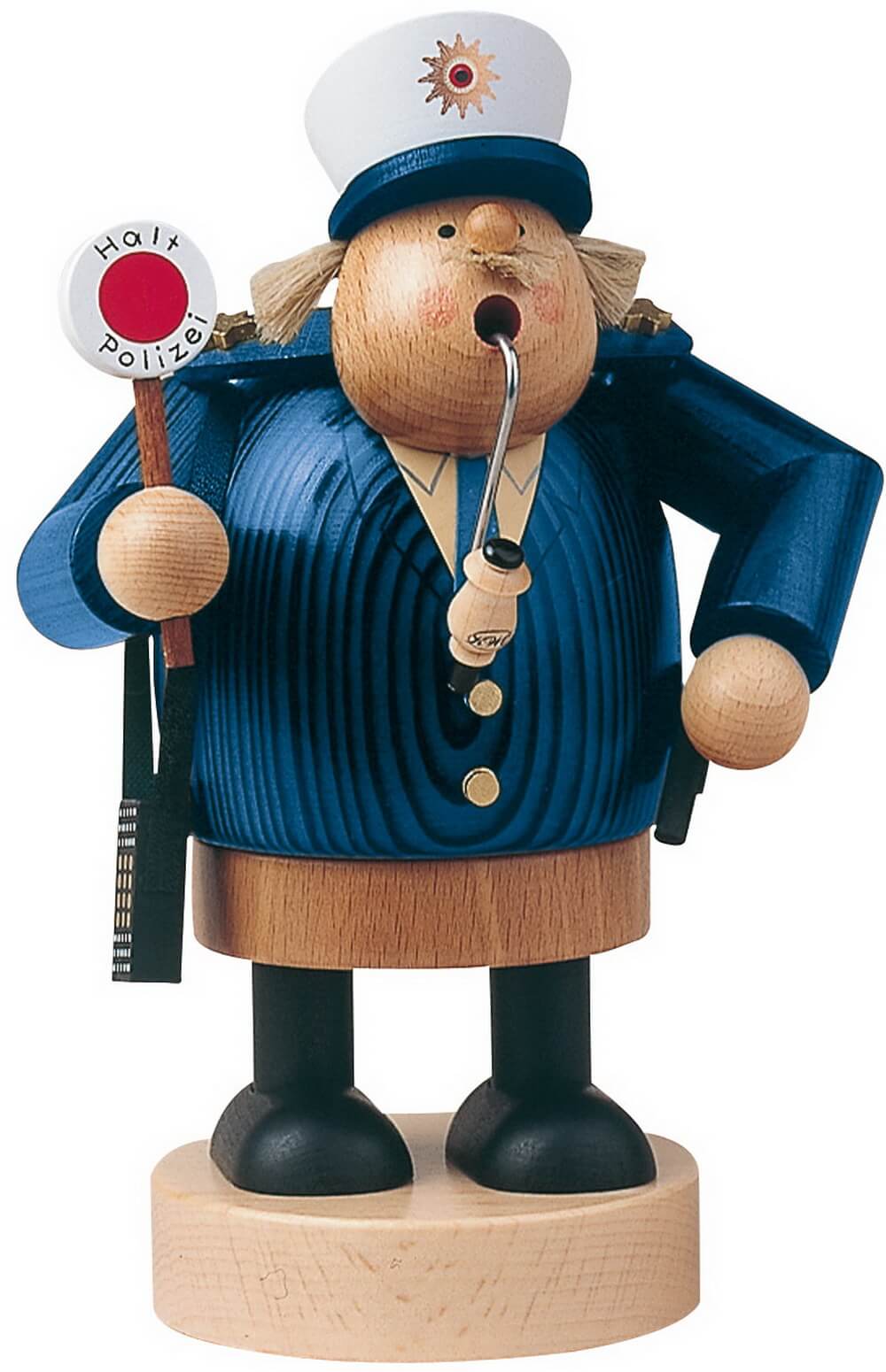 Räuchermännchen Polizist, 20 cm, farbig von KWO