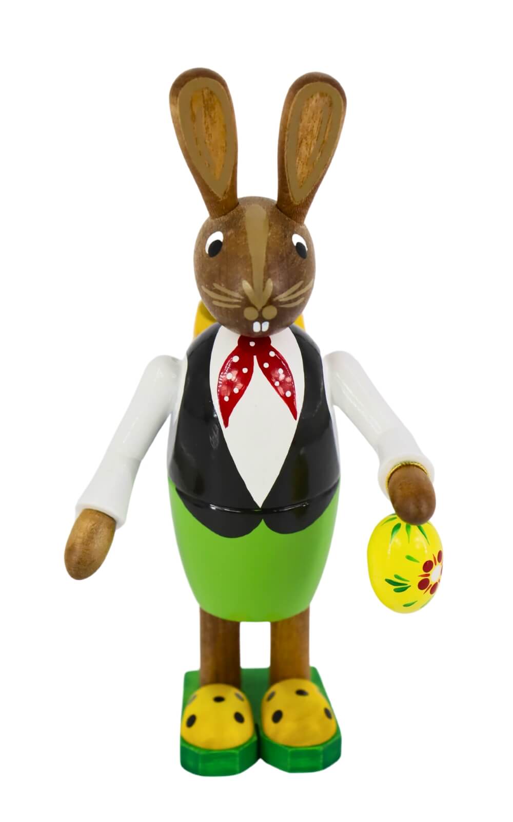 Osterhase mit Korb und kleinem Osterei, 15 cm von Figurenland Uhlig GmbH_2