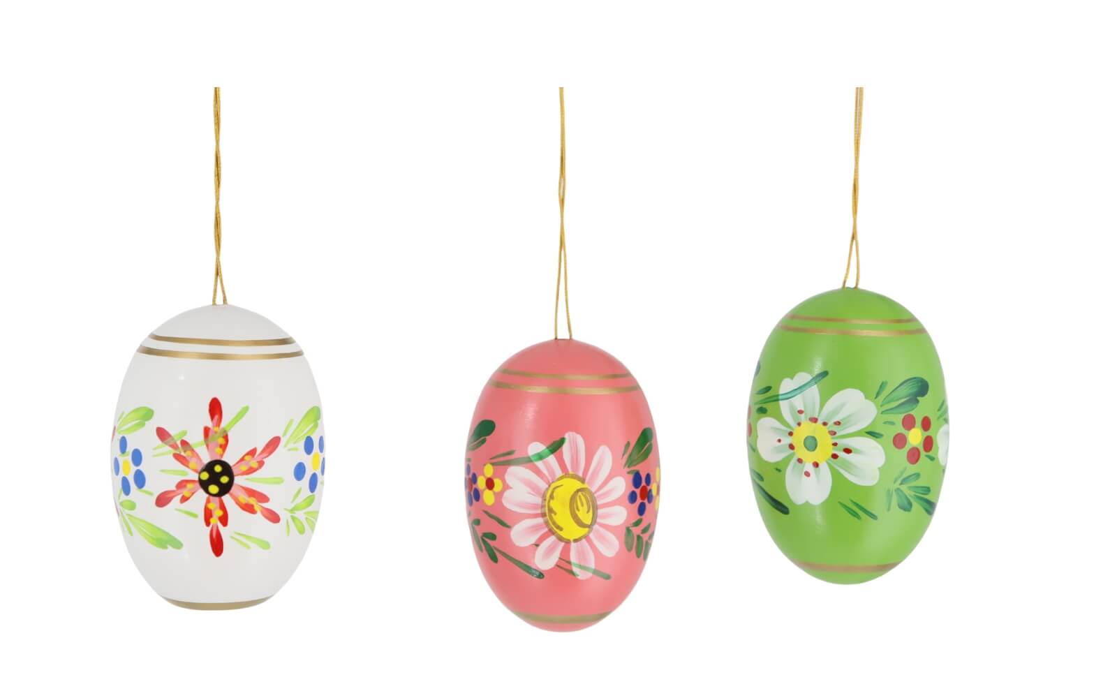 Ostereier mit zarten Blüten, 5 cm, 6 Stück von Figurenland Uhlig GmbH_1