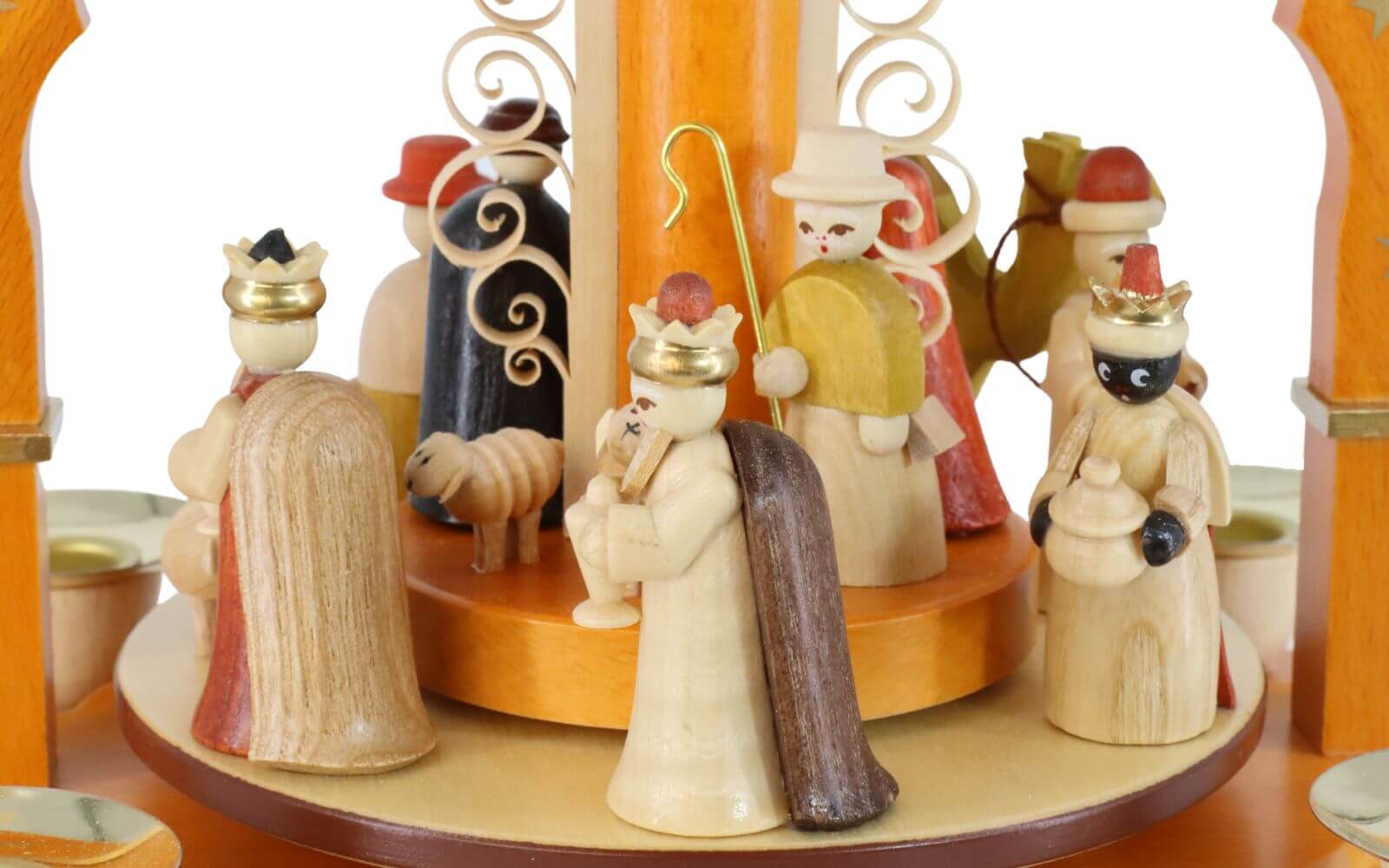 Weihnachtspyramide Christi Geburt, natur, 27 cm von Richard Glässer_2