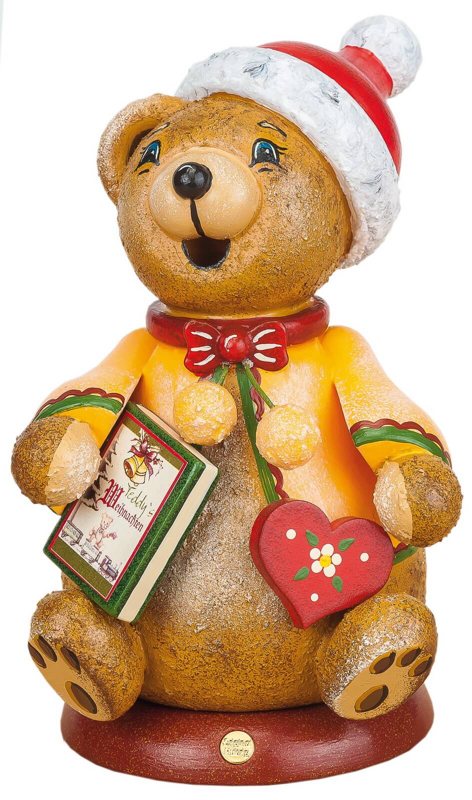 Räuchermännchen Wichtel Teddys mit Märchenbuch von Hubrig Volkskunst