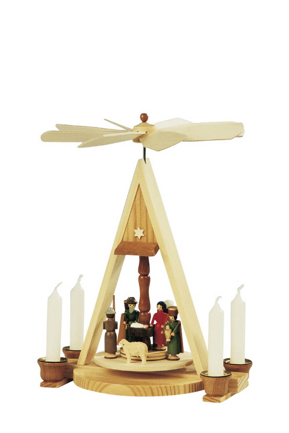 Weihnachtspyramide Heilige Familie, 26 cm von Knuth Neuber