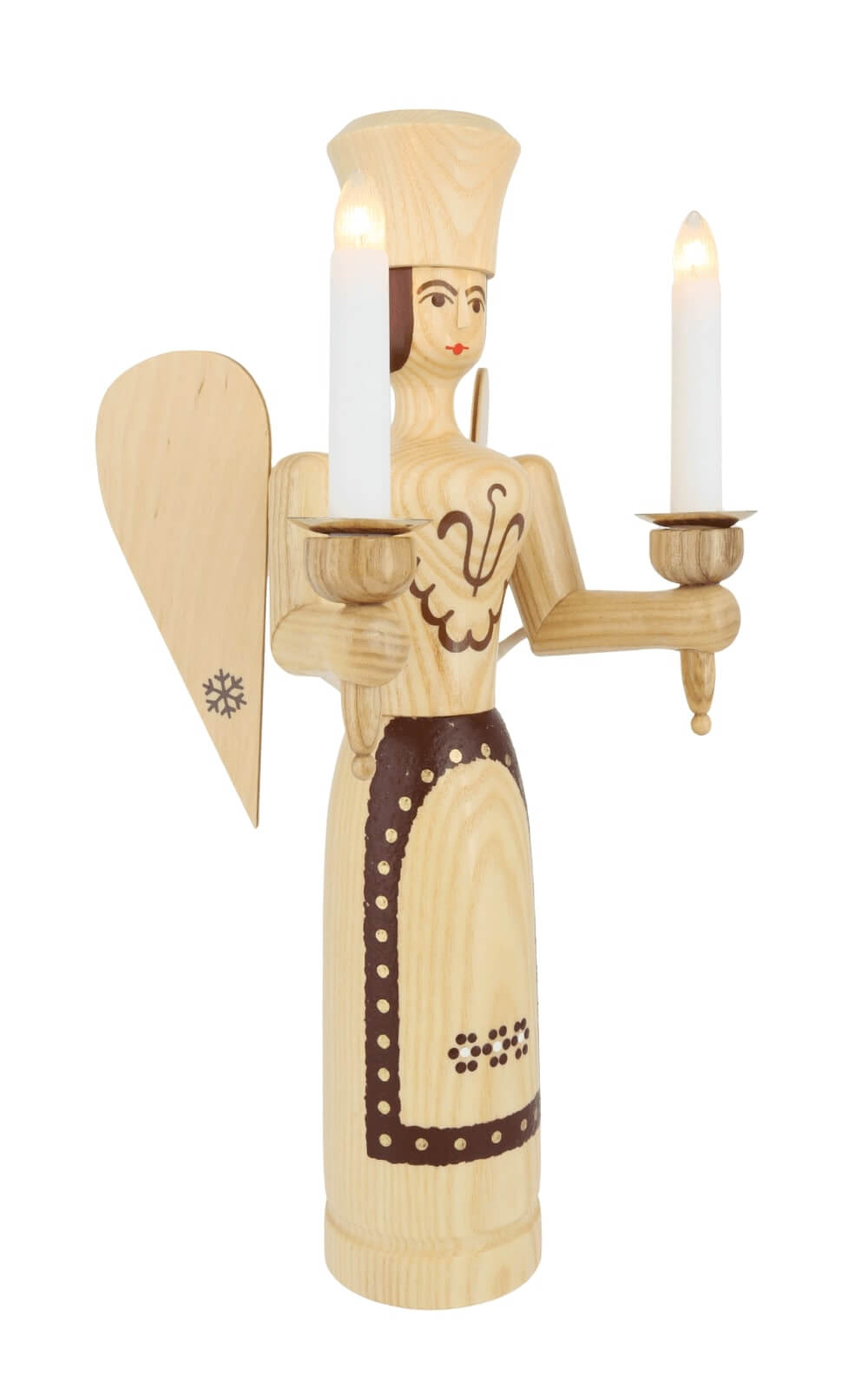 Weihnachtsengel, 38 cm, elektrisch beleuchtet, natur von SEIFFEN.COM_2